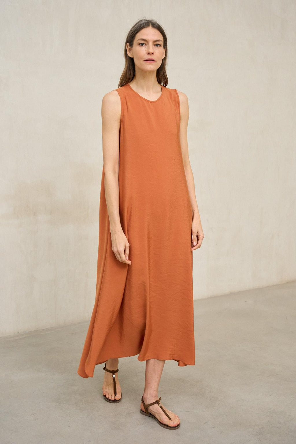 Elara coral dress