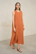 Elara coral dress