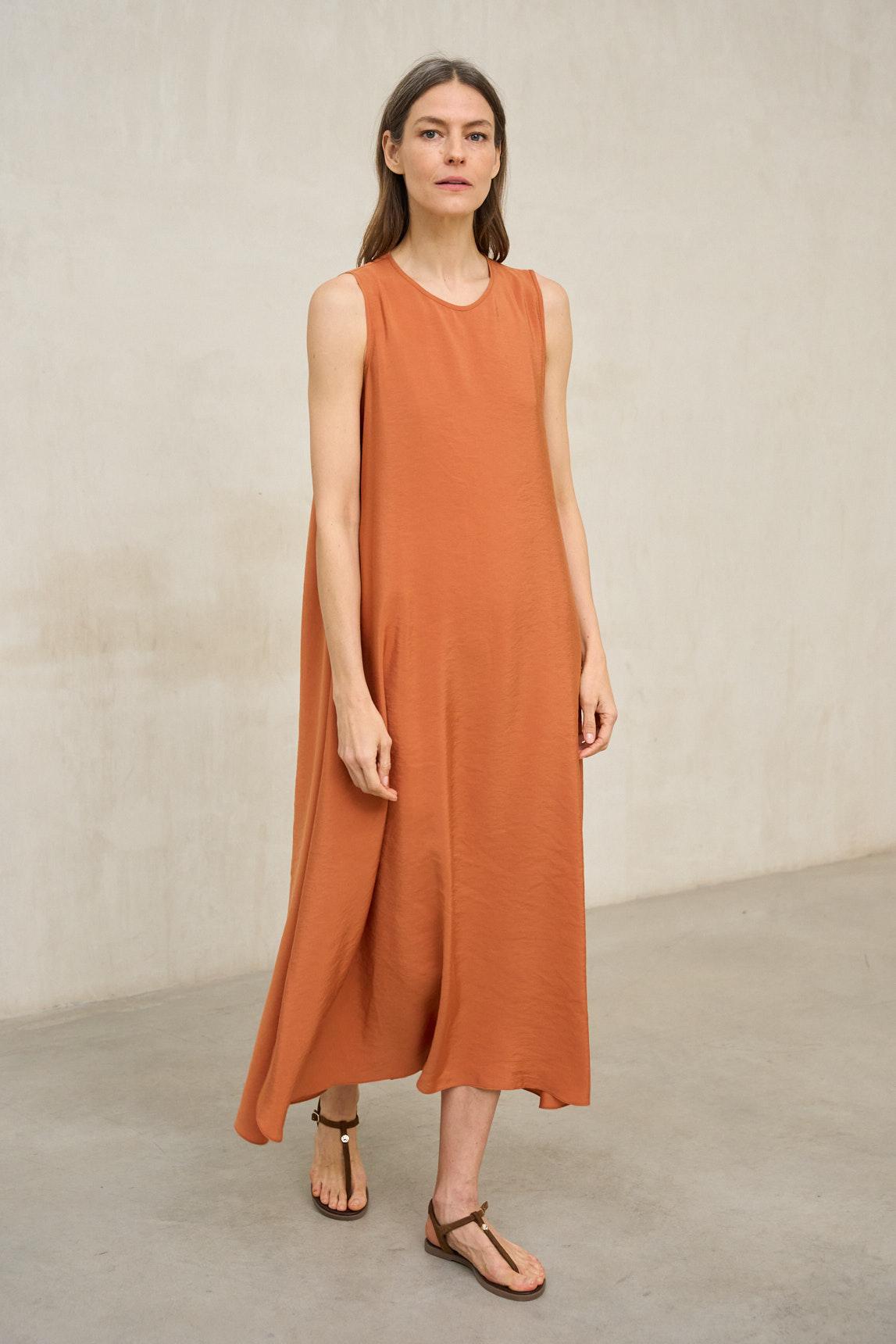 Elara coral dress