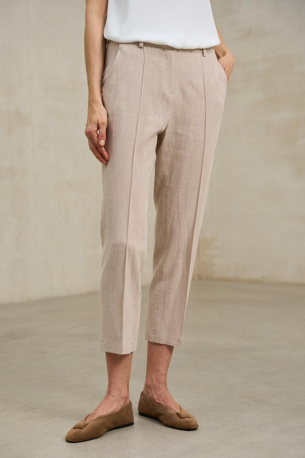 Axis trousers, sand beige