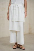 Vion off-white skirt-pants