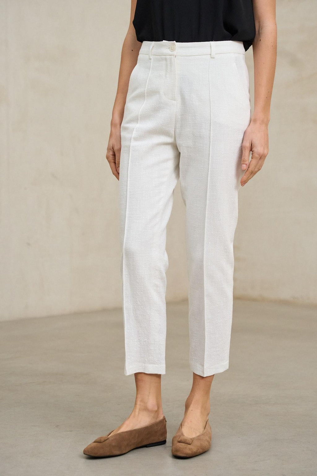White Axis trousers