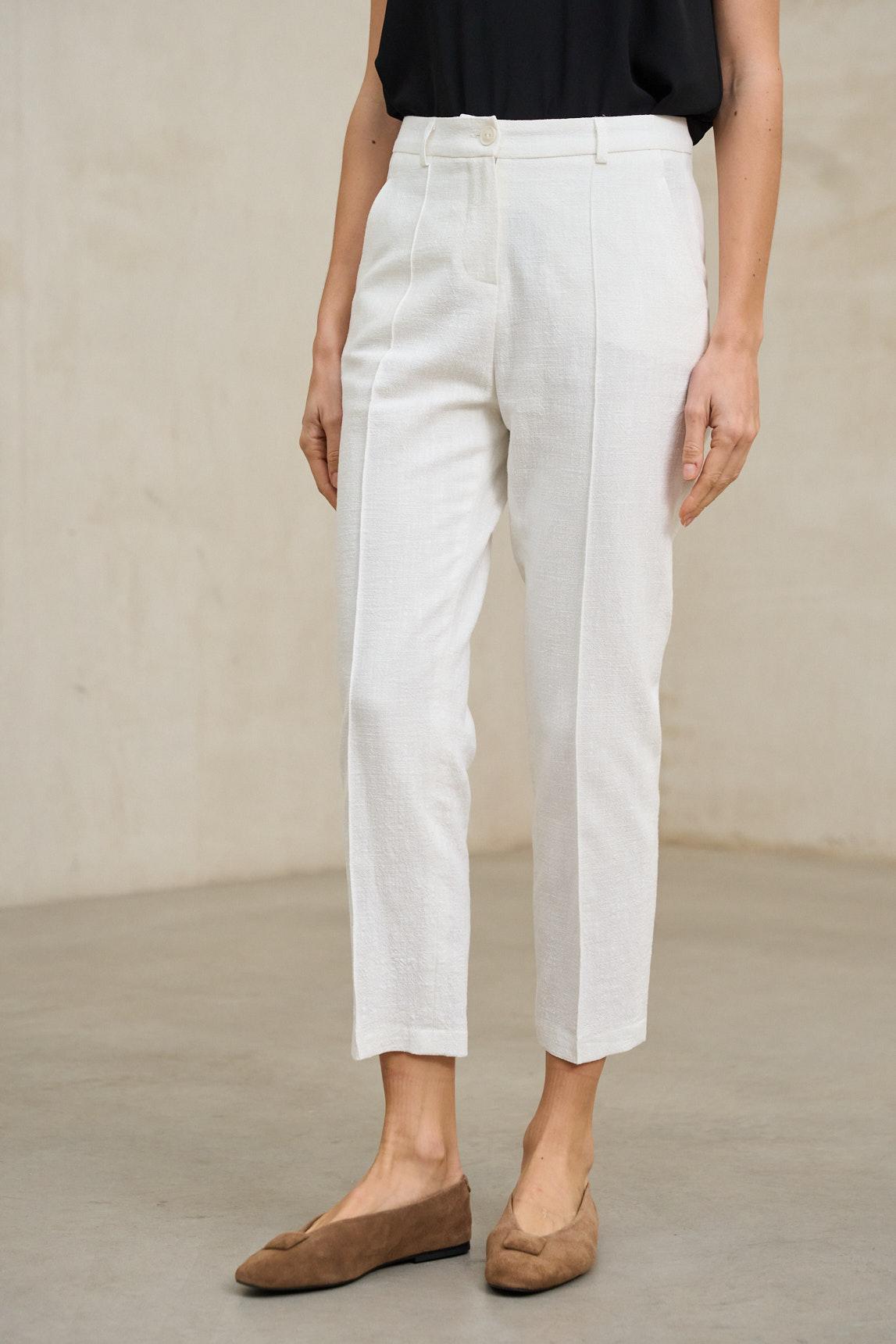 White Axis trousers