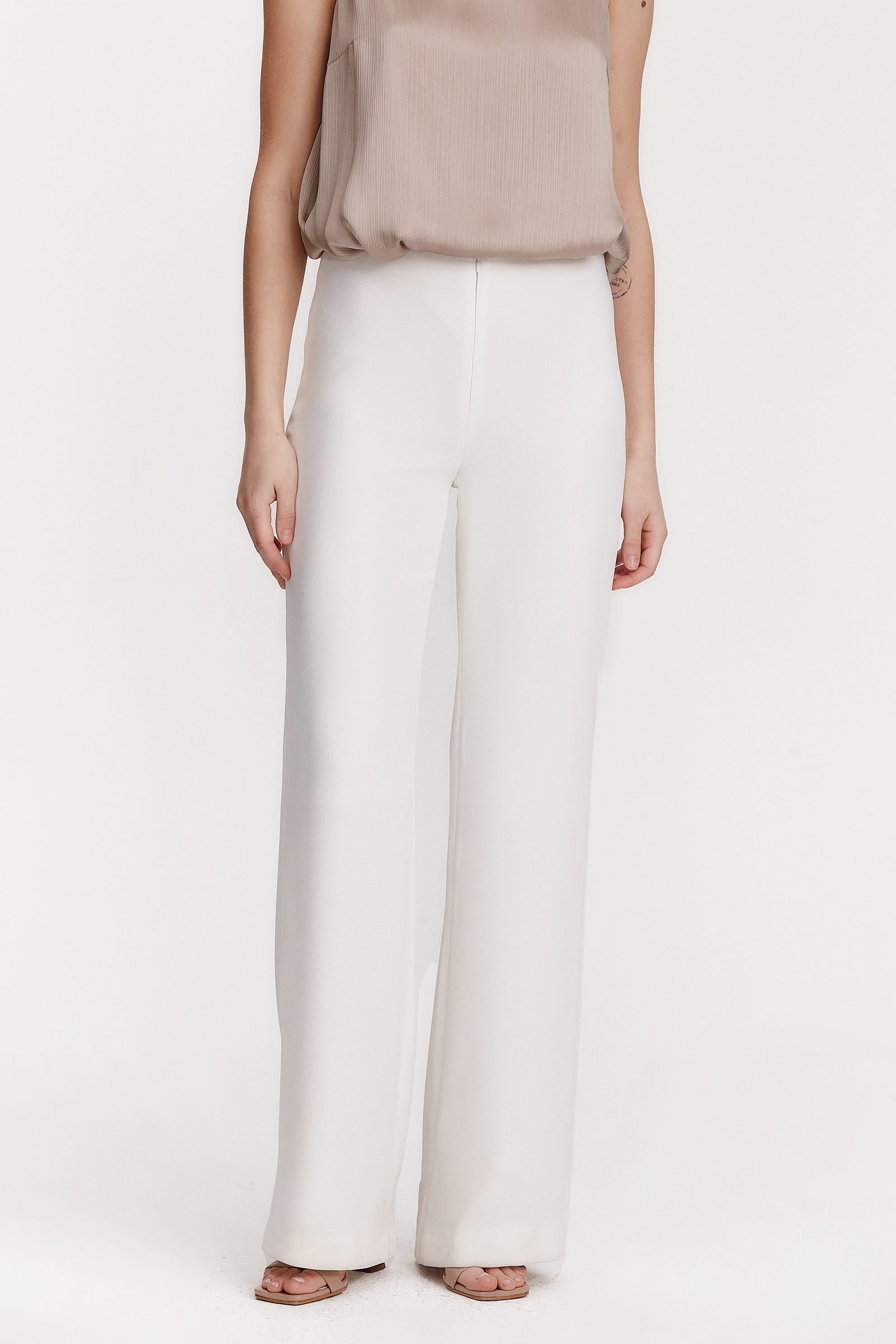 White palazzo pants