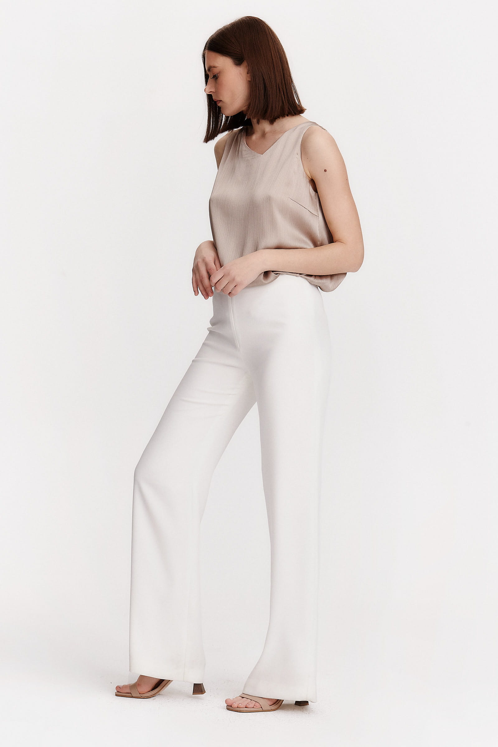 White palazzo pants