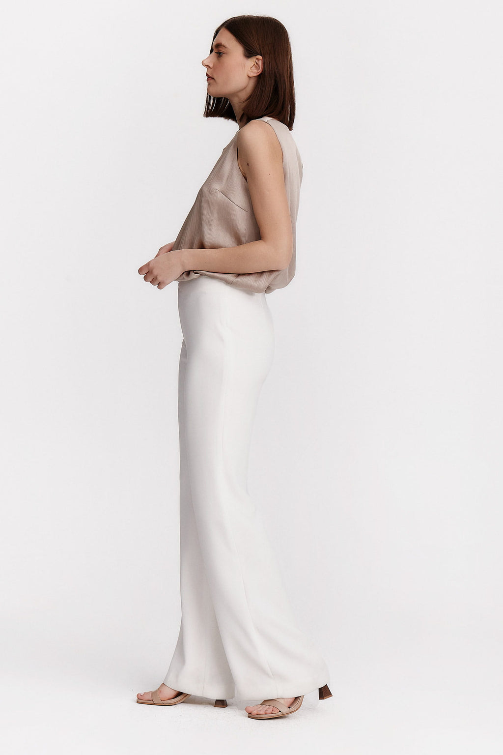 White palazzo pants