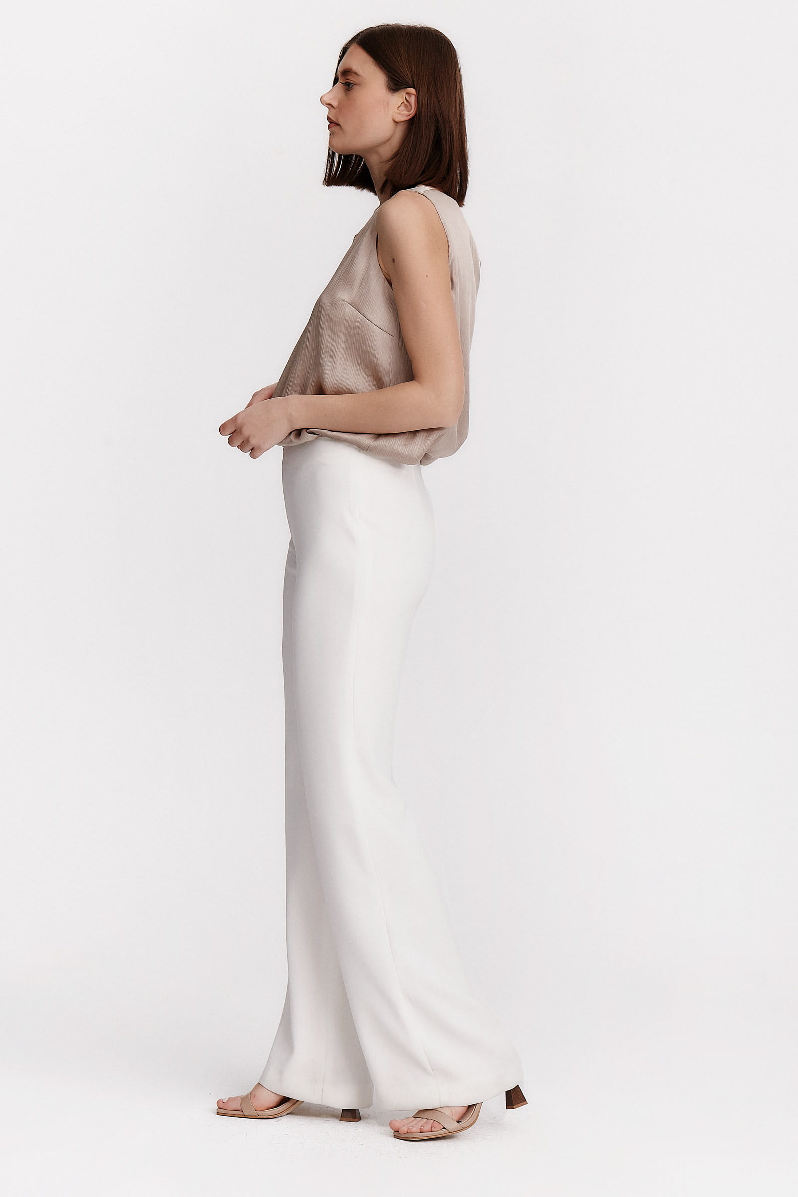 White palazzo pants
