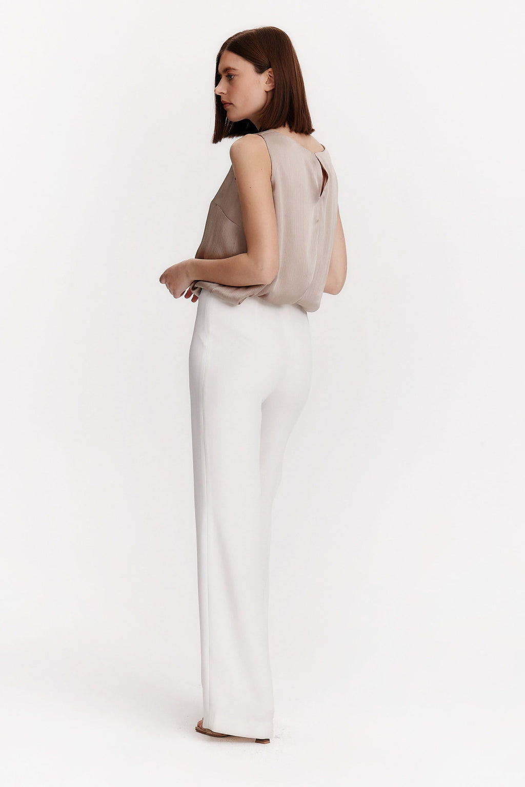 White palazzo pants