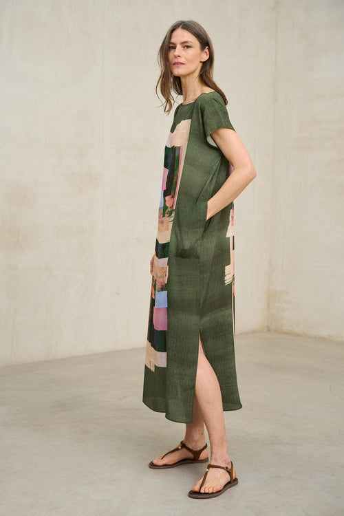 Arven dress with geometric print