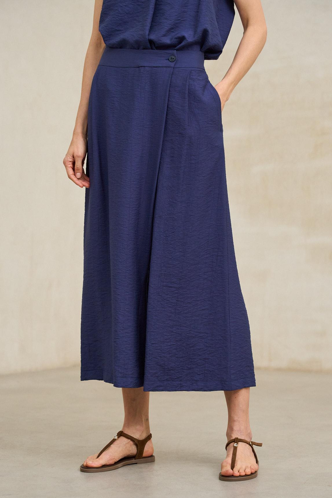 Narel navy blue trousers
