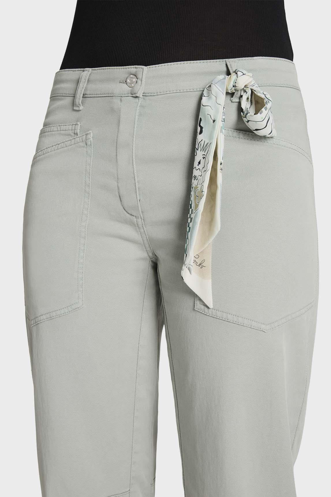 Cambio O-Shape Cropped Ocean Trousers