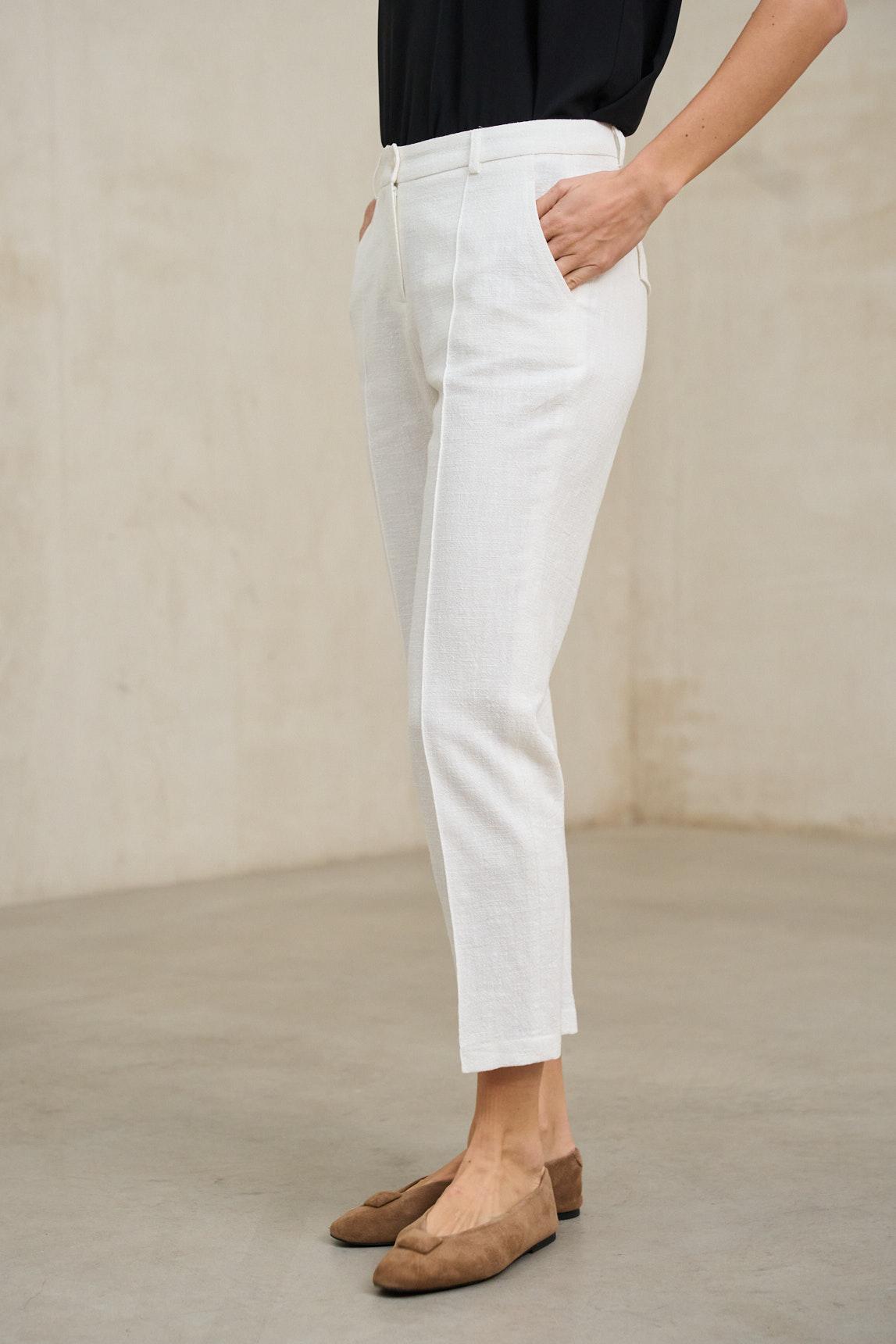 White Axis trousers