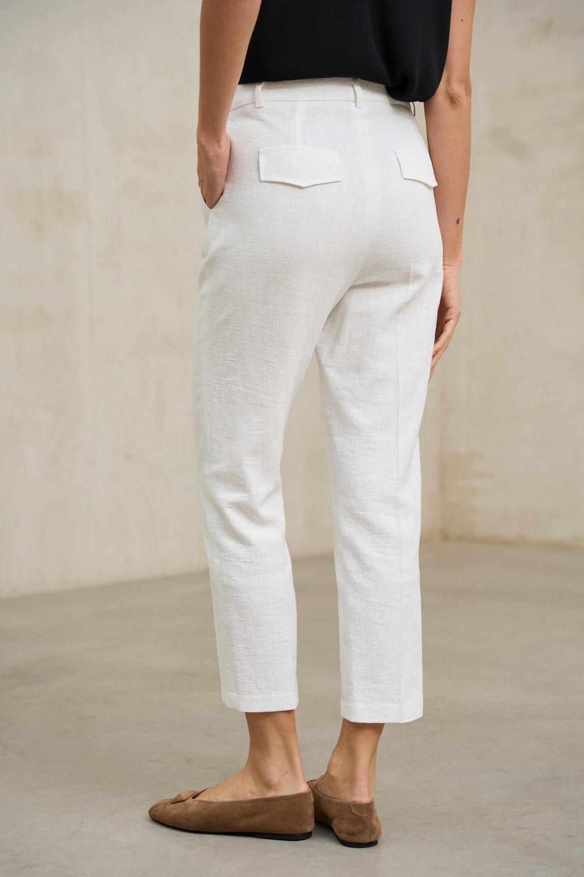 White Axis trousers