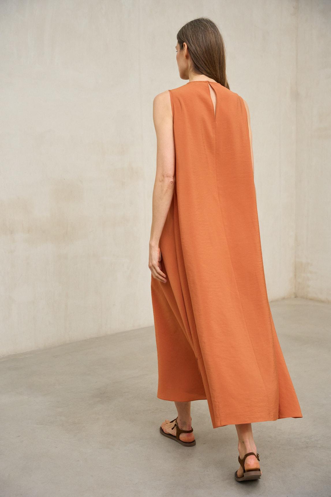 Elara coral dress