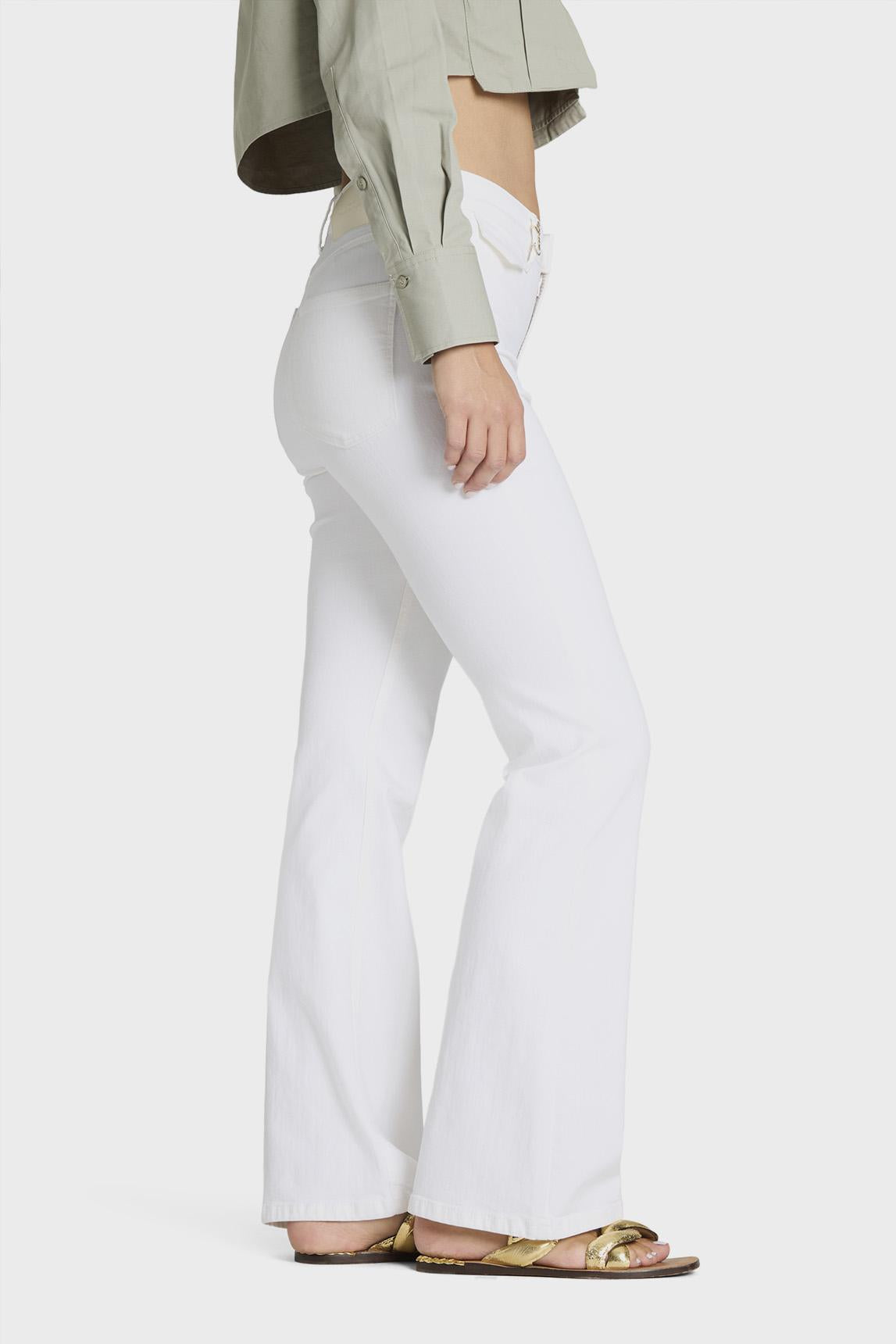Cambio Fabienne white trousers