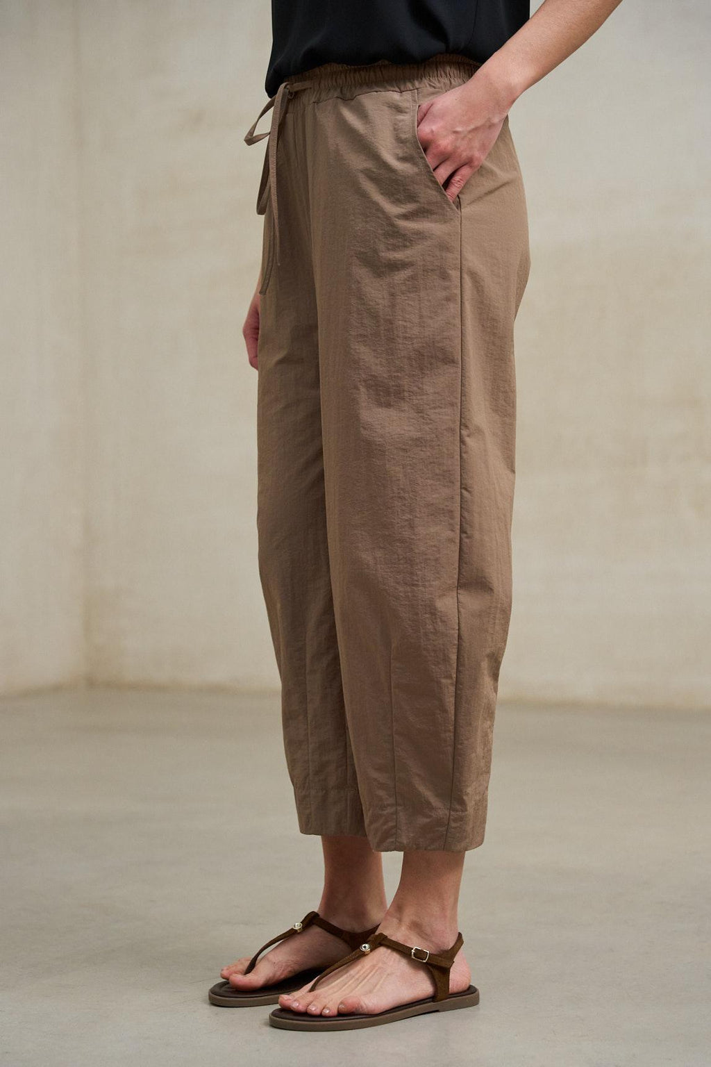 Ligne brown trousers