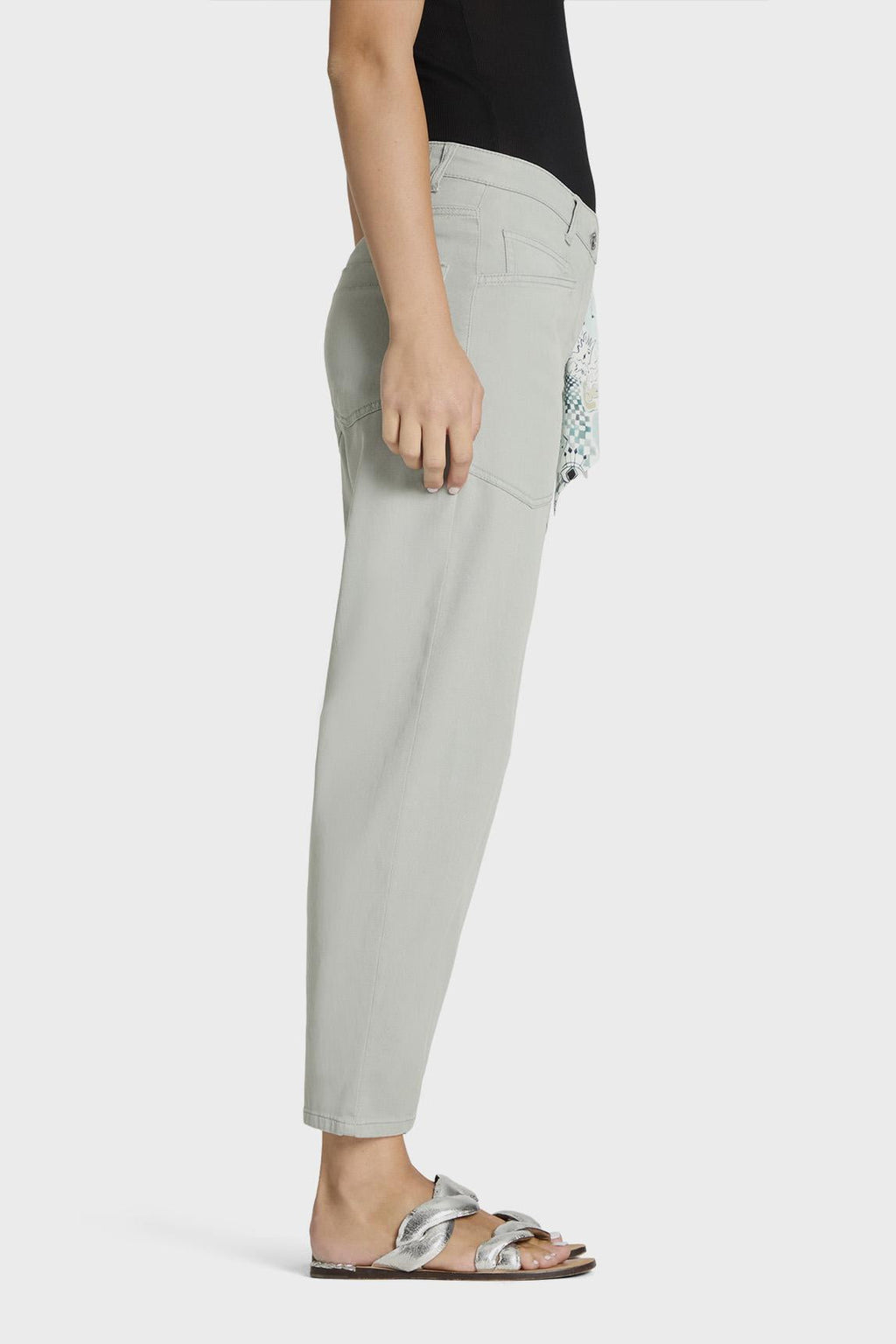 Cambio O-Shape Cropped Ocean Trousers