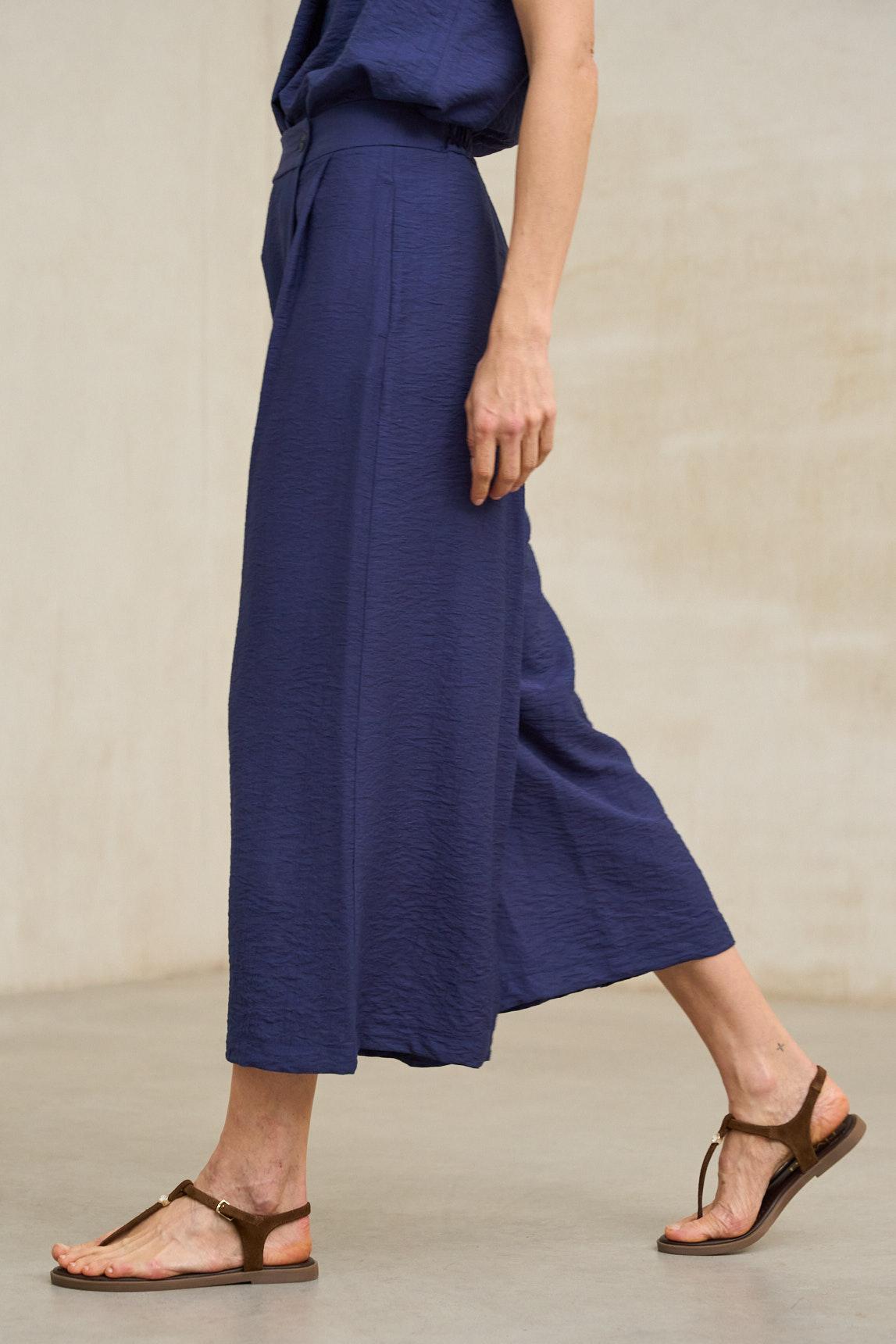 Narel navy blue trousers