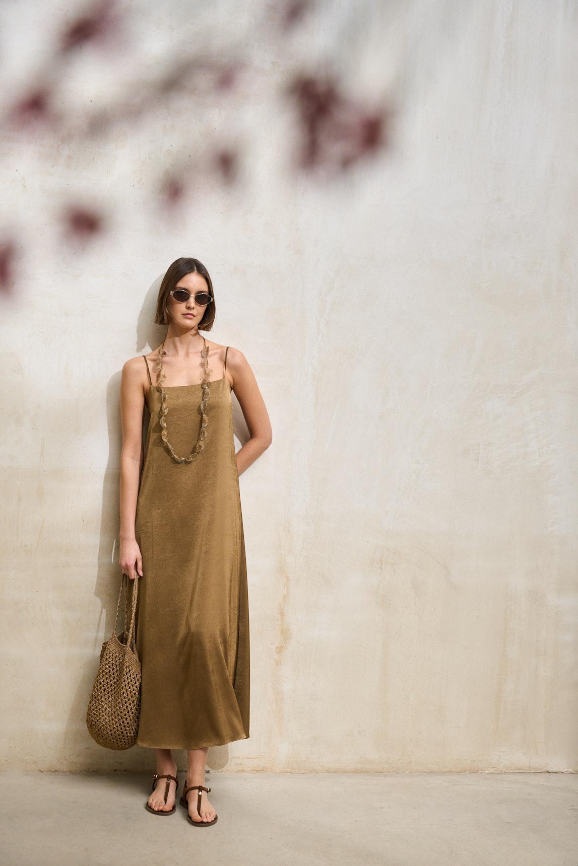 Odine camel dress