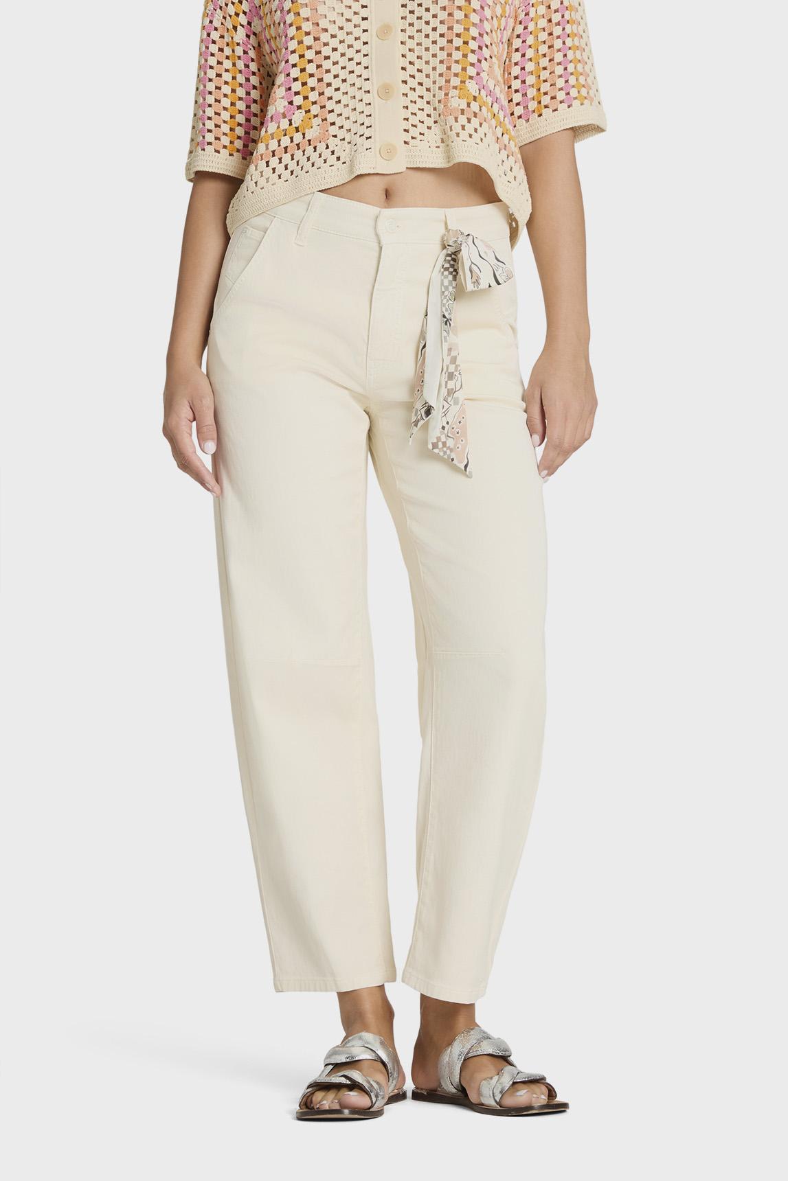 O-Shape Cropped Trousers Orelie off-white