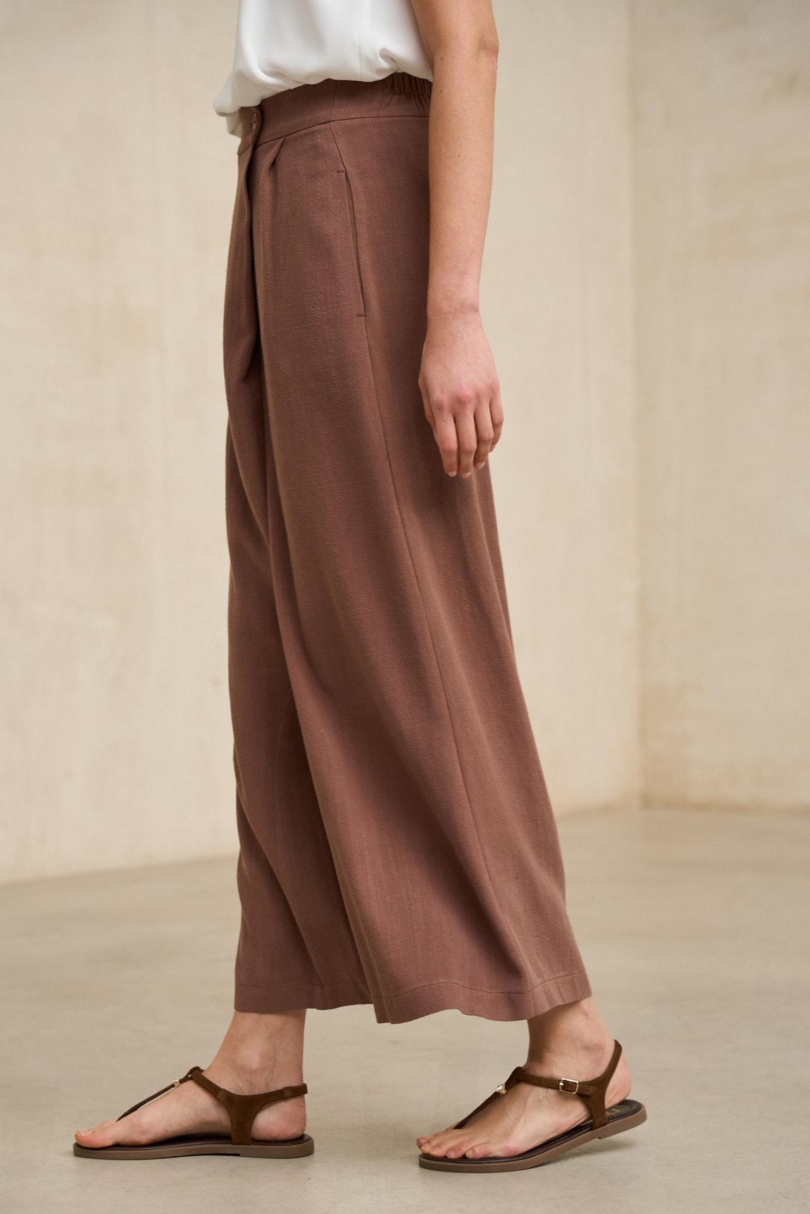 Narel terracotta trousers