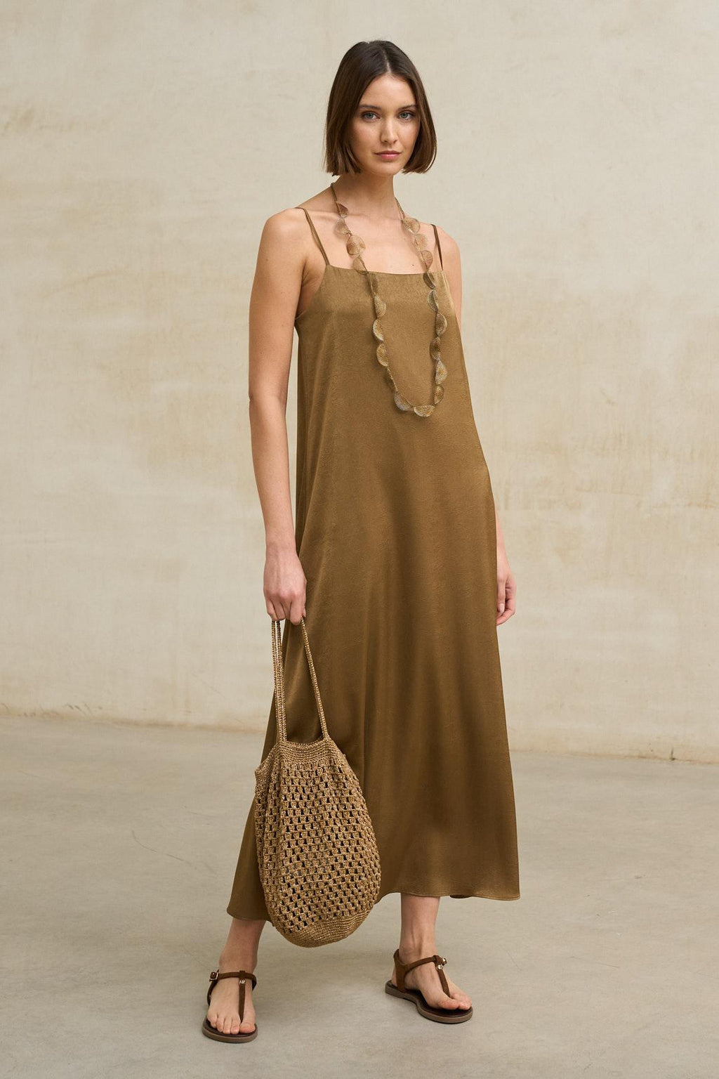 Odine camel dress