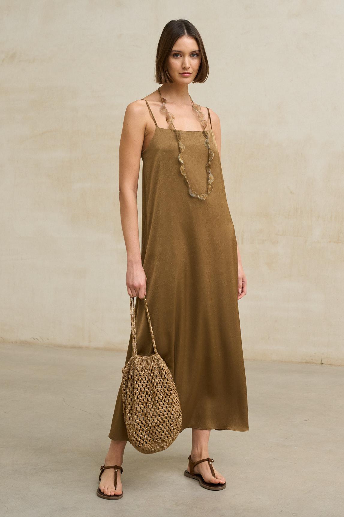 Odine camel dress