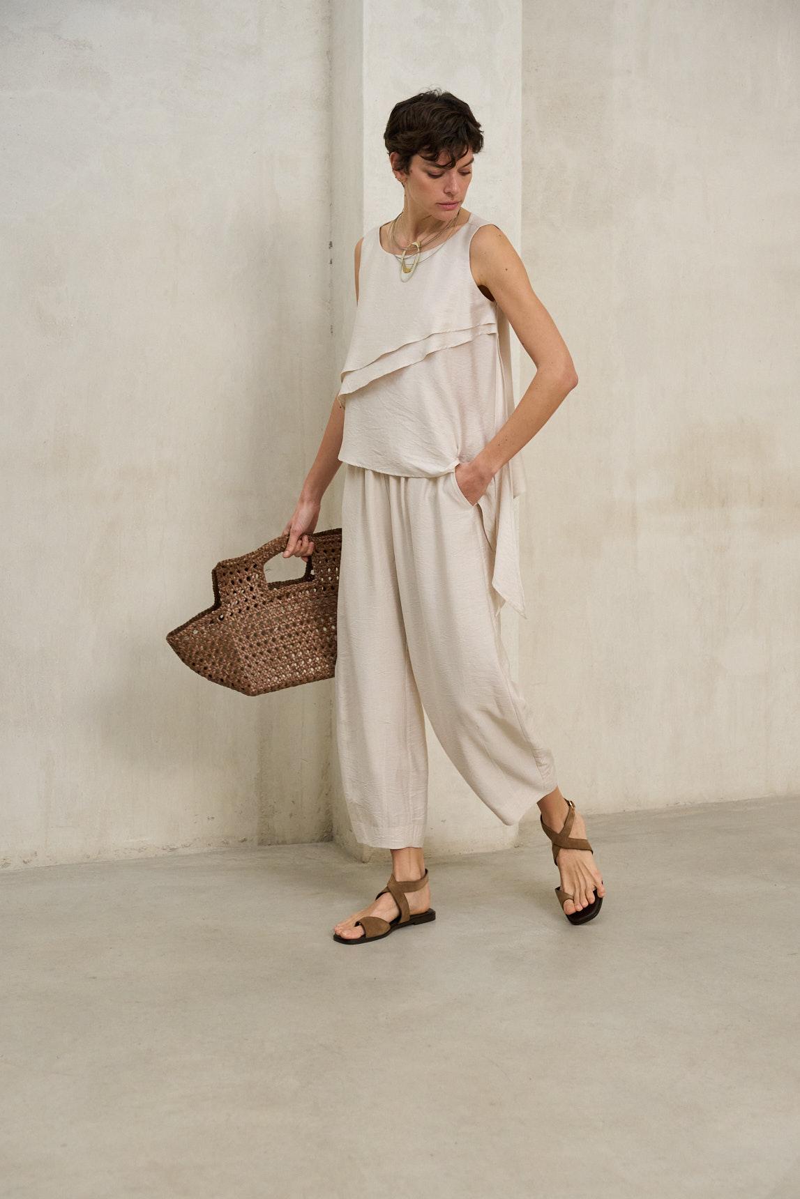 Nuvia raw trousers